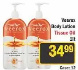 J&E Cash and Carry Veerax Body Lotion Tissue Oil offer
