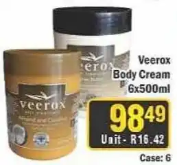 J&E Cash and Carry Veerox Body Cream offer