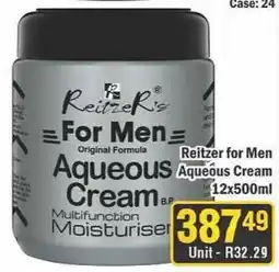 J&E Cash and Carry Reitzer's For Men Aqueous Cream offer