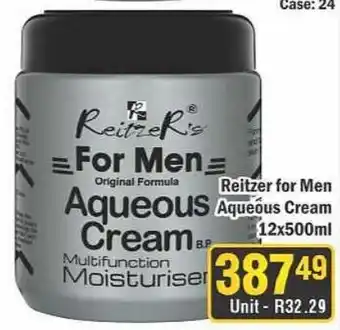 J&E Cash and Carry Reitzer's For Men Aqueous Cream offer