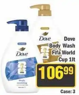 J&E Cash and Carry Dove Body Wash Fifa World Cup 1lt offer