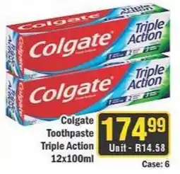 J&E Cash and Carry Colgate Toothpaste Triple Action offer