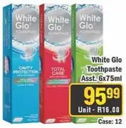 J&E Cash and Carry White Glo Toothpaste Assorted offer