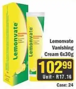 J&E Cash and Carry Lemonate Vanishing Cream offer