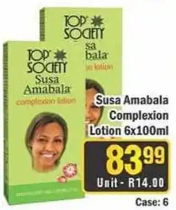 J&E Cash and Carry Top Society Susa Amabala Complexion Lotion offer