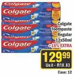 J&E Cash and Carry Colgate Toothpaste Regular offer