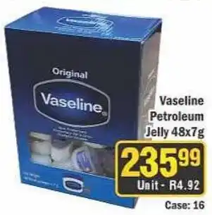 J&E Cash and Carry Vaseline Petroleum Jelly offer