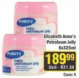 J&E Cash and Carry Elizabeth Anne's Petroleum Jelly offer