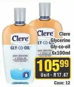 J&E Cash and Carry Clere Glyco-oil offer