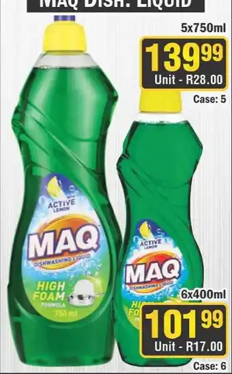 J&E Cash and Carry MAQ Dish Liquid offer