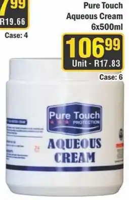J&E Cash and Carry Pure Touch Aqueous Cream offer