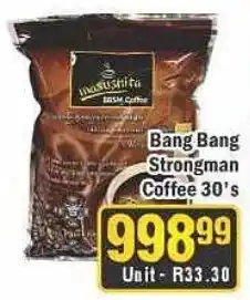 J&E Cash and Carry Bang Bang Strongman Coffee offer