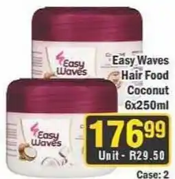 J&E Cash and Carry Easy Waves Hair Food Coconut offer