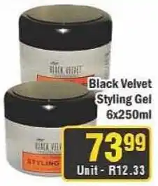 J&E Cash and Carry Black Velvet Styling Gel offer