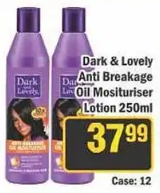 J&E Cash and Carry Dark & Lovely Anti Breakage Oil Moisturiser Lotion offer