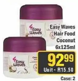 J&E Cash and Carry Easy Waves Hair Food Coconut offer
