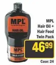 J&E Cash and Carry MPL Hair Oil + Hair Food Twin Pack offer