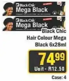J&E Cash and Carry Black Chic Hair Colour Mega Black offer