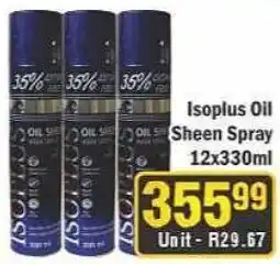 J&E Cash and Carry Isoplus Oil Sheen Spray offer