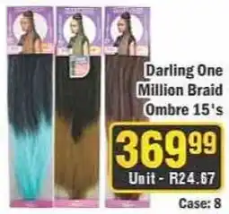 J&E Cash and Carry Darling One Million Braid Ombre 15's offer