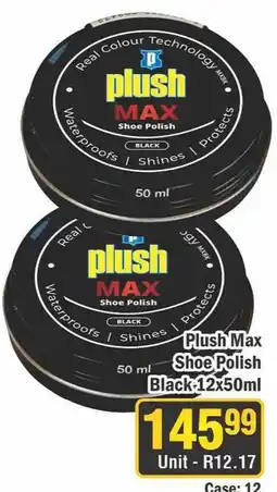 J&E Cash and Carry Plush Max Shoe Polish Black offer