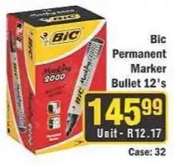 J&E Cash and Carry Bic Permanent Marker Bullet 12's offer