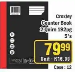 J&E Cash and Carry Croxley Counter Book offer