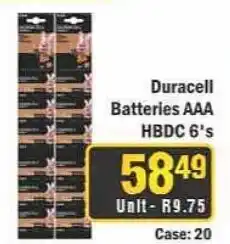 J&E Cash and Carry Duracell Batteries AAA offer