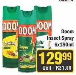 J&E Cash and Carry Doom Insect Spray offer