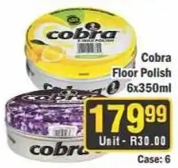 J&E Cash and Carry Cobra Floor Polish offer