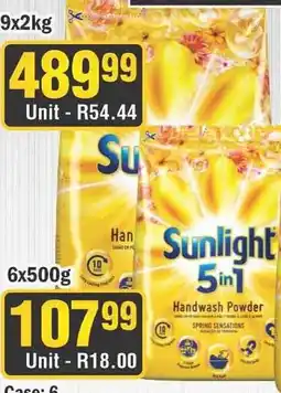 J&E Cash and Carry Sunlight 5in1 Handwash Powder offer