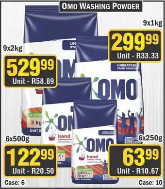J&E Cash and Carry Omo Washing Powder offer