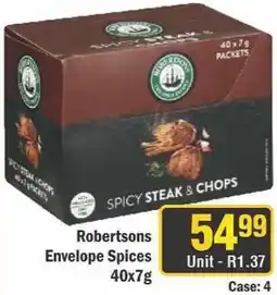 J&E Cash and Carry Robertsons Envelope Spices offer
