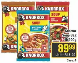 J&E Cash and Carry Knorrox Soup Bag offer