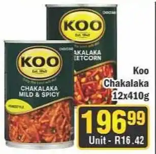 J&E Cash and Carry Koo Chakalaka offer