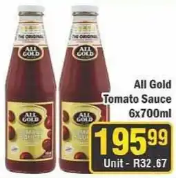 J&E Cash and Carry All Gold Tomato Sauce offer