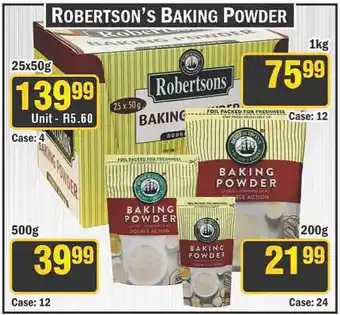 J&E Cash and Carry Robertson's Baking Powder offer