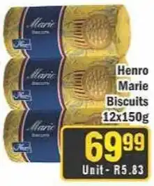 J&E Cash and Carry Henro Marie Biscuits offer