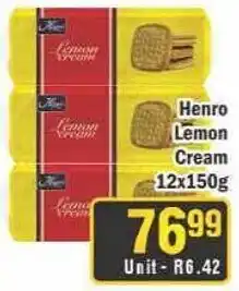 J&E Cash and Carry Henro Lemon Cream offer