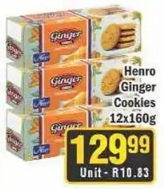 J&E Cash and Carry Henro Ginger Cookies offer