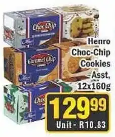 J&E Cash and Carry Henro Choc-Chip Cookies Assorted offer
