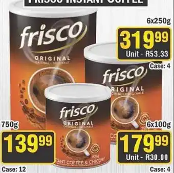 J&E Cash and Carry Frisco Instant Coffee offer
