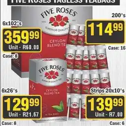 J&E Cash and Carry Five Roses Ceylon Blend Tea offer