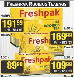 J&E Cash and Carry Freshpak Rooibos Teabags offer