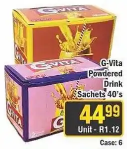 J&E Cash and Carry G-Vita Powdered Drink Sachets 40's offer