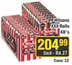 J&E Cash and Carry Wilsons XXX Rolls offer