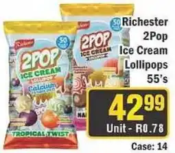 J&E Cash and Carry Richester 2Pop Ice Cream Lollipops offer