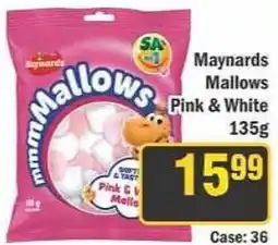 J&E Cash and Carry Maynards Mallows Pink & White offer
