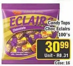 J&E Cash and Carry Candy Tops Choc Eclairs offer