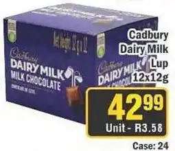 J&E Cash and Carry Cadbury Dairy Milk Cup offer